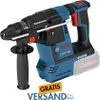 A Bosch rotary hammer drill is shown against a white background, with promotional text at the bottom. Produktbild-Vorschau