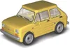 A yellow toy car, resembling a Fiat 126p, is shown from a three-quarter front angle against a white background. Náhled obrázku produktu