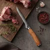 Wakoli Damast Ausbeinmesser I 16cm Klinge I Olivenholzgriff Produktbild-Vorschau 2