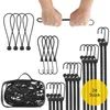 Set mit 28 Bungee-Seilen, schwarz, 12 Stück (schwarzer Produktbild-Vorschau 1