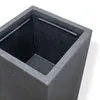 Kubus Übertopf XXL ca. 30x30 cm - anthrazit -  Höhe: 80cm Produktbild-Vorschau 5