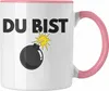 Trendation - Du Bist Bombe Lustige Tasse mit Spruch Produktbild-Vorschau 1
