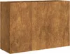 vidaXL Kvetináč Rusty 120x40x80 cm Oceľ odolná voči Náhľad obrázku produktu 3