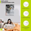 ARTland Leinwandbild Vogel im Tannenbaum Größe: 90x120 cm Produktbild-Vorschau 3