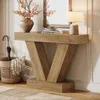 Tribesigns Table console 105 cm, avec pieds en V, pour le Voir les images du produit 9