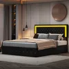 Hydraulisches Boxspringbett 180x200cm LED-Bettrahmen Produktbild-Vorschau 1