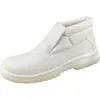 A single white safety shoe is shown against a white background. Produktbild-Vorschau