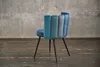 KAWOLA Stuhl JADA Esszimmerstuhl Velvet blau Fuß schwarz Produktbild-Vorschau 5