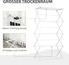 HOMCOM Wäscheständer faltbar 8-stufiger Trockenständer Produktbild-Vorschau 4