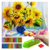 ARTULIO Diamond Painting Set - Gelbe Sonnenblumen im blauen Produktbild-Vorschau 1