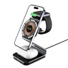 A 3-in-1 wireless charging stand for a smartphone, smartwatch, and earbuds, shown on a white background. Náhled obrázku produktu