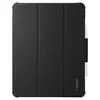 A black tablet case with a tri-fold cover, shown closed and lying flat. Podgląd zdjęcia produktu