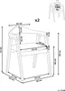 BELIANI Esszimmerstuhl 2er Set Braun u. Grün Bouclé Produktbild-Vorschau 3