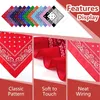 24 Stück Bandana, 12 Farben Halstuch, Kopftuch Rot, Produktbild-Vorschau 4