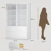 BEALIFE Scaffalatura 120x34x180 cm con 4 cassetti | MDF con Anteprima dell’immagine prodotto 4
