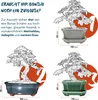 Vaso da bonsai in Vetroceramica blu navy - Vaso da bonsai Anteprima dell’immagine prodotto 7