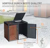 ML-Design Mülltonnenbox 4er für 4 Tonnen 240L 264x80x116,3 Produktbild-Vorschau 3