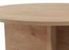 Dmora Couchtisch Simbario 90x90x40h cm Braun Eiche, Runde Produktbild-Vorschau 7