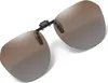 INF Polarisierte Clip-on-Sonnenbrille mit Etui Braun Produktbild-Vorschau 2