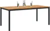 vidaXL Tisch für Outdoor Natürlich und Schwarz 180 x 90 x Produktbild-Vorschau 3