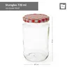 12er Set Einmachglas 720 ml Deckel Rot Weiß Kariert Produktbild-Vorschau 3