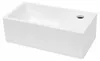 HAGO24 Waschbecken Keramik 35x20cm rechteckig weiß Produktbild-Vorschau 1