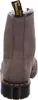 The back view of a grey Dr. Martens boot with fur lining. Produktbild-Vorschau
