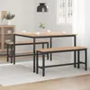 vidaXL Jedálenský stôl prírodný 110 x 110 x 75 cm z Náhľad obrázku produktu 3