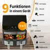 GOURMETmaxx Doppelkammer-Heißluftfritteuse 2x3,5L | Produktbild-Vorschau 9