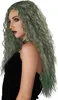 Wilde Locken-Perücke Halloween grün - Einheitsgröße Produktbild-Vorschau 2