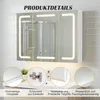 GIHAUVIA Spiegelschrank Bad LED mit 3-Farben-Beleuchtung Produktbild-Vorschau 4