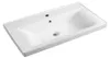 Aqualine SAVA 80 keramische wastafel, 80x46 cm, wit Productafbeelding-voorbeeld 1