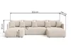 GrainGold Ecksofa U-Form Ardi U - Ecksofa mit Produktbild-Vorschau 6