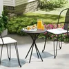 Outsunny Table de jardin ronde Ø 60 cm, table de terrasse Voir les images du produit 2