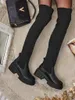 Damen Schlupf Overknee-Stiefel Obsidian Rose, Größe 41 Produktbild-Vorschau 1