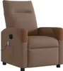 Massagesessel Elektrisch Braun Stoff, Klassische Sessel Produktbild-Vorschau 4