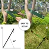 Collage showing how to set up tree support stakes. Produktbild-Vorschau