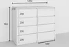 BDW, cassettiera, credenza soggiorno, 120x100cm, cashmere Anteprima dell’immagine prodotto 9