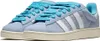 A pair of light blue Adidas Campus 00s sneakers with bright blue laces are shown from a slightly angled side view against a white background. Náhled obrázku produktu