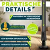tillvex® Klemmmarkise Senkrechtmarkise 120x310cm Grau mit Produktbild-Vorschau 2