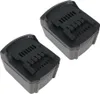 Two black lithium-ion batteries are shown against a white background. Produktbild-Vorschau