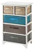 Kobolo Holzregal White Washed - 45x27x73 cm - Regal mit 5 Produktbild-Vorschau 1