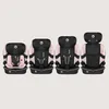 Four car seats of increasing size, displayed side-by-side against a plain background. Produktbild-Vorschau