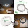 LUMILED LED 8W stolní lampa bílá zvětšovací lampa Náhled obrázku produktu 4