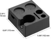 A black coffee accessory station with dimensions marked. Anteprima dell’immagine prodotto