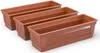 Plastard Blumenkasten 3er Set Terrakotta 80 cm Pflanzkasten Produktbild-Vorschau 1