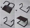 A collage of four images showing the assembly process of a small shelf unit. Náhľad obrázku produktu