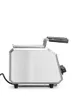 A side view of a stainless steel toaster on a white background. Anteprima dell’immagine prodotto