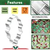 Set di tagliabiscotti foglie di agrifoglio Set di 4 pezzi Anteprima dell’immagine prodotto 2