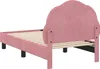 vidaXL Kinderbettgestell mit Kopfteil Rosa 70 x 140 cm Samt Produktbild-Vorschau 7